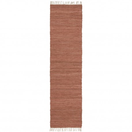 tapis de couloir long brique rouille coton ib laursen