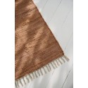 tapis de couloir long brique rouille coton ib laursen