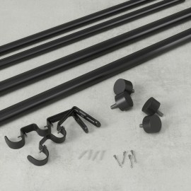grande tringle a rideaux double noire umbra cappa
