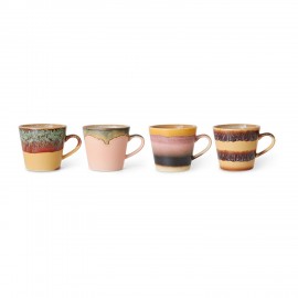 tasse a cafe cappuccino ceramique hk living set de 4 vista