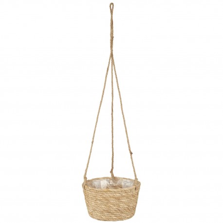 porte plante suspendu jute naturel jonc de mer ib laursen