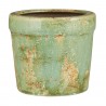petit cache pot vieilli vert ceramique ib laursen