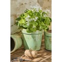 cache pot ceramique vieillie vert ib laursen