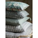 housse de coussin floral vert coton rectangulaire madam stoltz