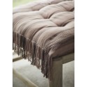 matelas d assise banquette franges coton rose fonce madam stoltz