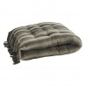 matelas de banquette coton vert kaki rayures madam stoltz