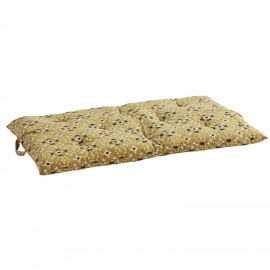 matelas de banc jaune moutarde coton madam stoltz