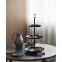 grande corbeille a fruits 3 etages design metal noir nordal assam