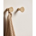 patere murale pierre naturelle travertin beige nordal