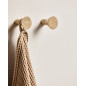 patere murale pierre naturelle travertin beige nordal