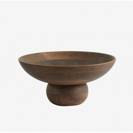 corbeille a fruits bois de manguier design sculpturale nordal vitello