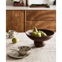 corbeille a fruits bois de manguier design sculpturale nordal vitello