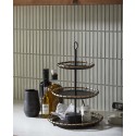 corbeille a fruits 3 etagere metal noir bois design nordal hana