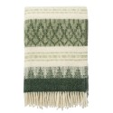 couverture en laine suedoise classique vert klippan freja