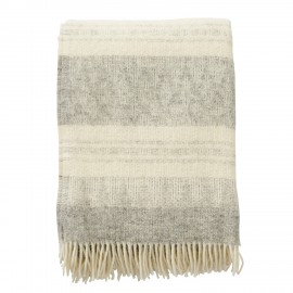 plaid laine classique gris klippan freja