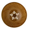 bol gres marron peint main bloomingville heikki