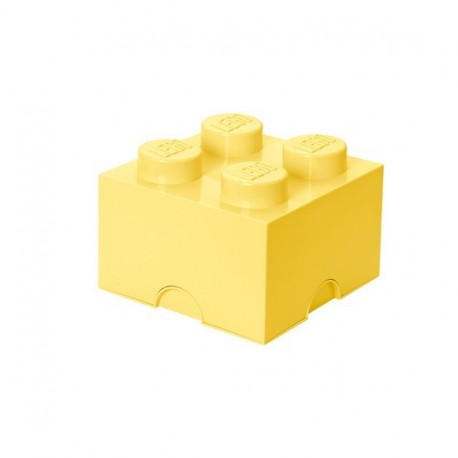 Boîle lego rangement jaune cool 4 plots M