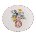 assiette vintage gres floral rose bloomingville dorothy