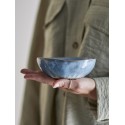 bol gres emaille artisanal irregulier bleu bloomingville nara