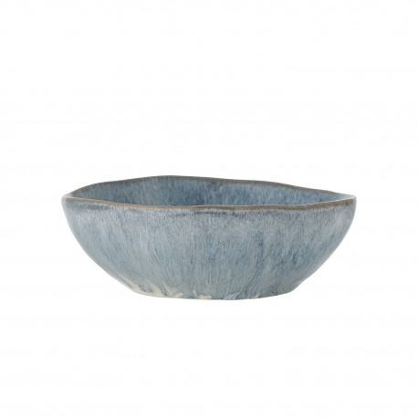 bol gres emaille artisanal irregulier bleu bloomingville nara