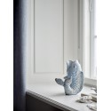 vase poisson bleu gres bloomingville hiro
