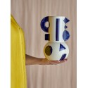 vase design bleu gres bloomingville graphica