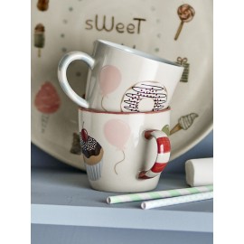 mug gres motif gateaux donuts bloomingville darby set de 2