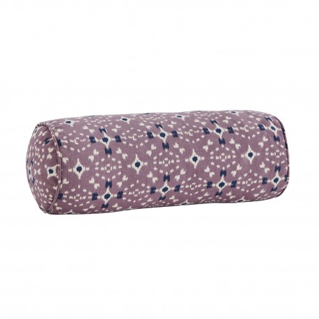 traversin decoratif imprime mauve lilas madam stoltz