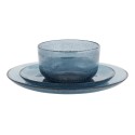 bol en verre bulle couleur bleu madam stoltz