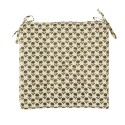 coussin de chaise coton imprime floral vert madam stoltz