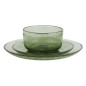 assiette verre bulle vert madam stoltz