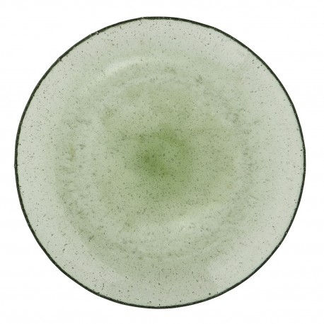 petite assiette verre bulles vert madam stoltz