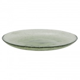 petite assiette verre bulles vert madam stoltz
