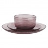 petite assiette verre bulle mauve rose madam stoltz