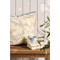 grande housse de coussin coton motif jaune moutarde liseret ib laursen