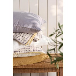 grande housse coussin lisere decorative coton imprime violet ib laursen