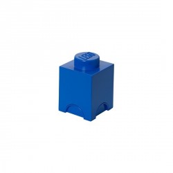 Boîte lego rangement 1 plot bleu