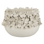 cache pot deco gres emaille blanc fleurs sculptee relief 3d ib laursen cache pot deco gres emaille blanc fleurs sculptee relief 3d ib laursen