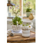 cache pot deco gres emaille blanc fleurs sculptee relief 3d ib laursen cache pot deco gres emaille blanc fleurs sculptee relief 3d ib laursen