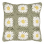 housse coussin crochet vert floral coton ib laursen housse coussin crochet vert floral coton ib laursen
