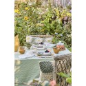 housse coussin crochet vert floral coton ib laursen