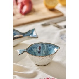 petit bol poisson bleu gres ib laursen