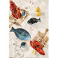 petit bol poisson bleu gres ib laursen
