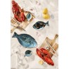petit bol poisson bleu gres ib laursen