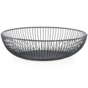 corbeille a fruits design noire metal filaire zeller