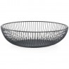 corbeille a fruits design noire metal filaire zeller