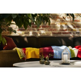 Plaid laine agneau rayures Klippan Arty