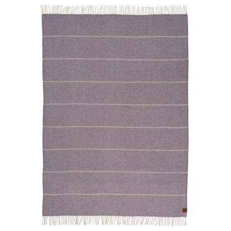 plaid laine agneau chaud mauve lilas violet klippan