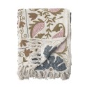 plaid brode floral coton bloomingville ceva