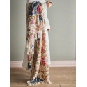 plaid brode floral coton bloomingville ceva